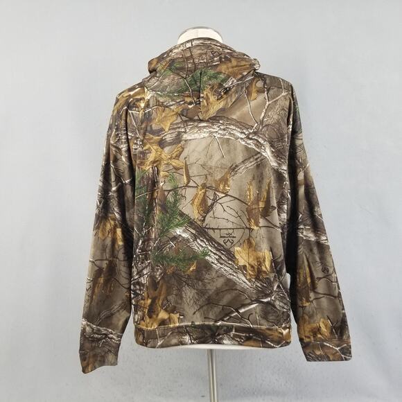 Realtree Hoodie Mens Large Camo Xtra Pullover Sweatshirt Hunting Drawstring - Picture 5 of 15